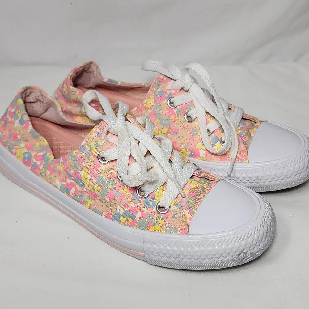 Converse Sneakers Womens 6.5 Coral Ox Sunset Glow Low Top Shoes Chuck Taylor - Picture 7 of 16